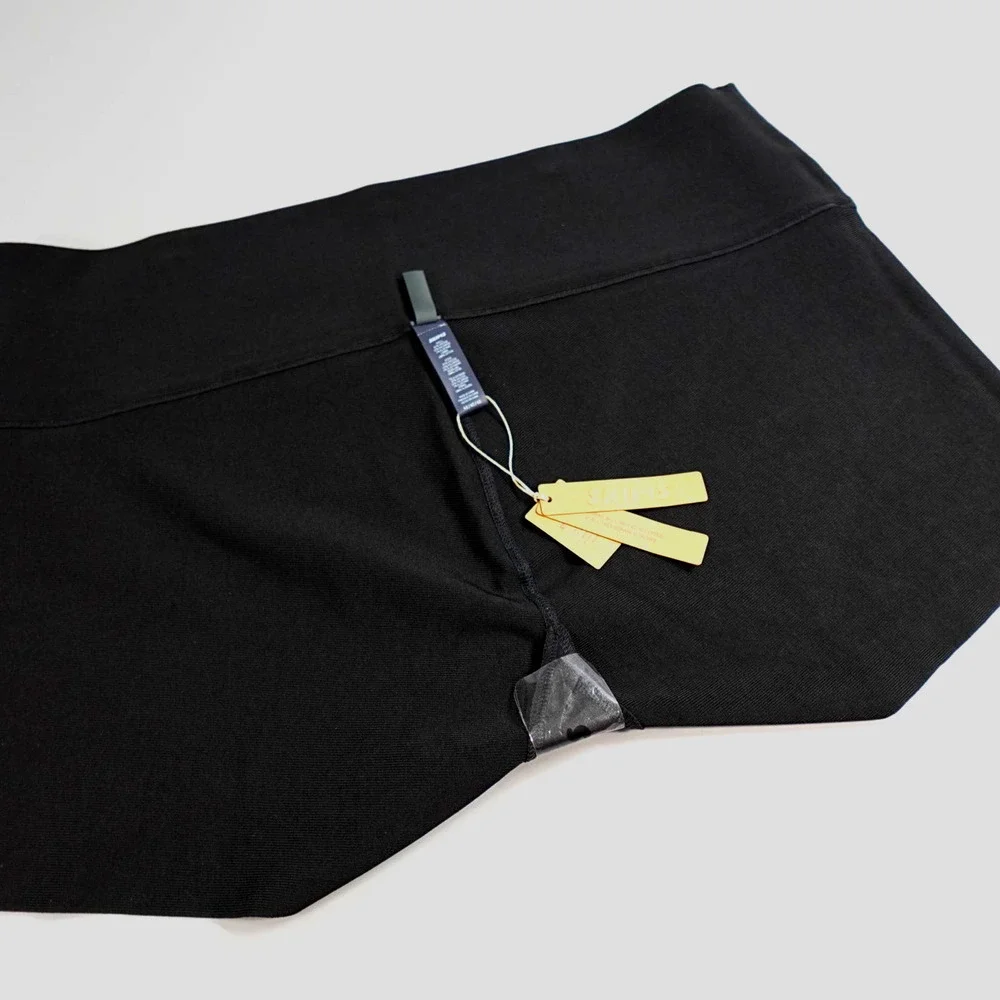 Skims Swim Shorts 4X Onyx‎ Textured Mid-Waist Shape Tummy Control Sporty Resort